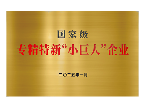 国家级专精特新“小巨人”企业